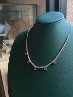 Colar Chocker Rubi Diamante Ouro Branco
