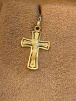 Pingente Cruz Ouro Amarelo
