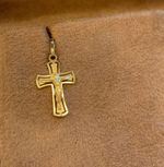 Pingente Cruz Ouro Amarelo