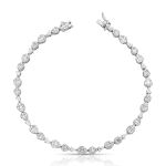 Pulseira Riviera Diamante Ouro Branco