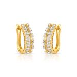 Brinco Argola Diamante Ouro Amarelo