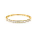 Bracelete Baguete Diamante Ouro Amarelo