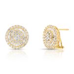 Brinco Pizza com Diamantes Ouro Amarelo