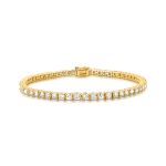 Pulseira Riviera Diamante Ouro Amarelo