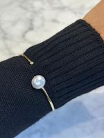 Bracelete Pérola e Diamante Ouro Amarelo