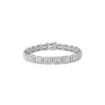 Pulseira Riviera Quadrada Diamante Ouro Branco