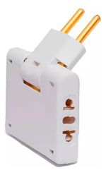 Adaptador de Tomada Universal Dobrável com Plug Plano – 10A