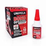 Adesivo Instantâneo Unipega Bond 007 Segundos 20g – Caixa com 10 Unidades