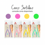 ALICATE CUTÍCULA MUNDIAL SANDY + ESPÁTULA / CORES SORTIDAS