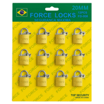 CADEADO FORCE 20-20-20   cartela c/12