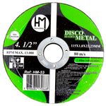 DISCO DE CORTE METAL E INOX  4.1/2  UN