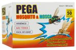 ADESIVO PEGA MOSQUITO E MOSCA C/50 UN