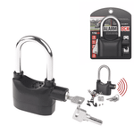 Cadeado com Alarme Antifurto 110dB – Trava de Segurança para Moto, Portão, Bicicleta