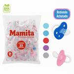 CHUPETA MAMITA SILICONE  PCT C/25 REF:VERM/ORT