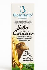 Creme Hidratante Sebo de Carneiro com Óleo de Argan Bio Instinto – 100g