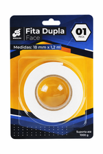 FITA DUPLA FACE  18MM X 1,2 M