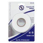 FITA DUPLA FACE DE ALTA FIXAÇÃO 18MM X 3M