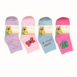 MEIAS FEMININAS INFANTIS – PACOTE C/12 PARES SORTIDOS