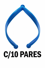 TIRAS PARA CHINELOS COR AZUL KIT C/10 PARES