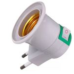 SOQUETE PORTA LAMPADA E27   C/INTERRUPTOR LIGA E DESLIGA