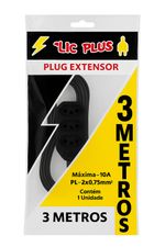 EXTENSÃO C/3 SAÍDAS 10A LIG PLUS