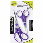 KIT DE TESOURAS C/2 PEÇAS (14 E 20CM)