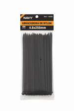 ABRAÇADEIRA DE NYLON (4,8X250)  C/100 UNIDADES
