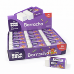 BORRACHA ESCOLAR BRANCA – DISPLAY COM 30 UNIDADES – MACIA E NÃO BORRA