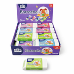 Borracha Escolar com Capinha Sortida – Display com 24 Unidades