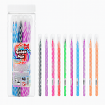 CANETA ESFEROGRÁFICA 0.7MM MAKE+ –POTE C/24 UNIDADES CORES SORTIDAS