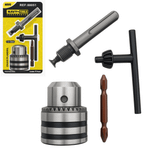 Chave de Mandril 1,5–13mm com Adaptador SDS e Ponta Bits – Kit 4 Peças