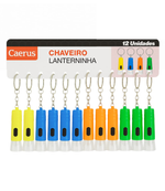 CHAVEIRO MINI LANTERNA 1LED CARTELA C/12 UN
