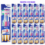 ESCOVA DENTAL MÉDIA PCT C/12 PACKS (36 UNIDADES)