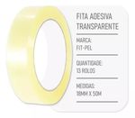 FITA ADESIVA TRANSPARENTE  18X50 FIT-PEL