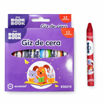 Giz de Cera book book - 12 cores