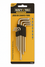 JOGO DE CHAVES TORX COM 9 PEÇAS