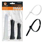 KIT 75 UN ABRAÇADEIRAS DE NYLON C/ 3 TAMANHOS