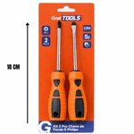 Kit Chave de Fenda e Philips com Ímã na Ponta – 2 Peças