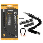 Kit Chave Intercambiável Flexível com 21 Peças – Cabo Extensor Articulado