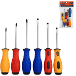 KIT CHAVES DE FENDA E PHILIPS C/6 PEÇAS