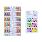 KIT COM 12 CARTELAS DE MINI PIRANHAS COLORIDAS