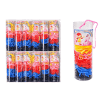 Kit com 12 Tubinhos de Elástico de Cabelo Infantil – Cores Sortidas