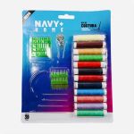 KIT COSTURA LINHA E AGULHA NAVY