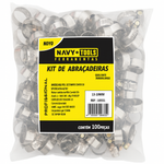 KIT DE ABRAÇADEIRAS DE METAL COM 100 PEÇAS  (13-19 MM)
