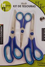 KIT DE TESOURAS MULTIUSO C/3 PEÇAS