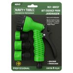 KIT ESGUICHO E ENGATES PARA MANGUEIRA C/4 PEÇAS