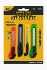 KIT ESTILETE C/04 PÇS JIAN ZHONG