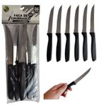 KIT FACA DE CHURRASCO C/06 PEÇAS HM