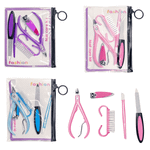 Kit Manicure com Necessaire – Kit com 5 Peças (Cores Sortidas)
