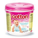 LENÇO UMIDECIDO COTTON BALDE ROSA C/400 UNIDADES